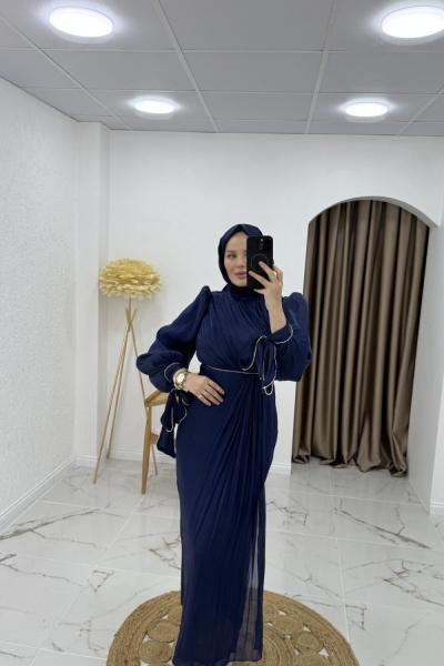 Aleyna abiye Lacivert