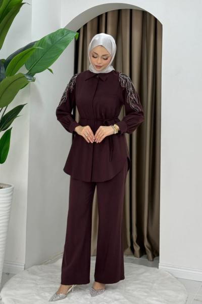 Asena ikili takım  Kahverengi