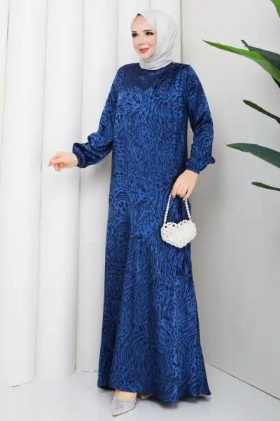 Ayliz tesettür elbise  Lacivert