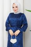 Ayliz tesettür elbise  Lacivert