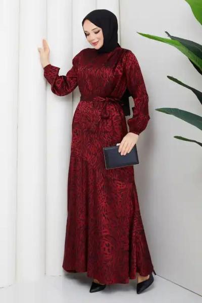 Ayliz tesettür elbise  Kırmızı