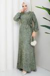 Ayliz tesettür elbise  Yeşil