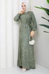 Ayliz tesettür elbise  Yeşil