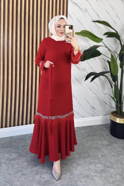 Ayşe elbise  Kırmızı