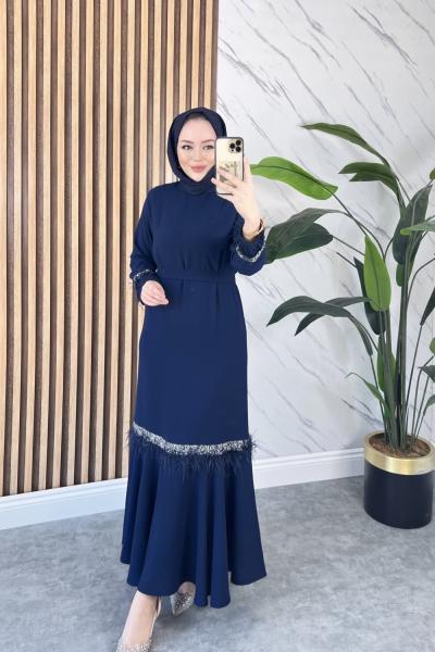 Ayşe elbise  Lacivert