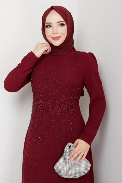 Bade elbise Bordo