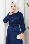 Belkıs tesettür elbise  Lacivert