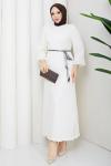 Beyza elbise  Ekru