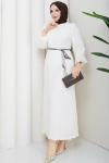 Beyza elbise  Ekru