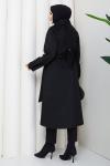 Ceyda tesettür kaşe kaban  Siyah