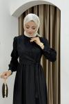 Demet elbise  Siyah
