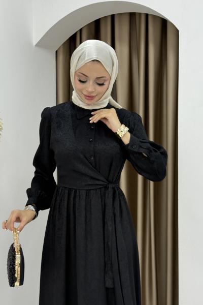 Demet elbise  Siyah