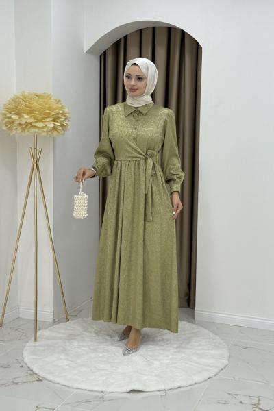 Demet elbise  Yeşil