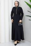Deniz tesettür elbise  Siyah