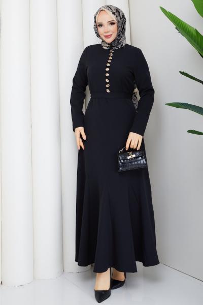 Deniz tesettür elbise  Siyah