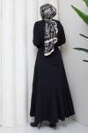 Deniz tesettür elbise  Siyah