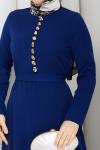 Deniz tesettür elbise  Mavi