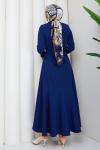 Deniz tesettür elbise  Mavi