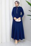 Deniz tesettür elbise  Mavi