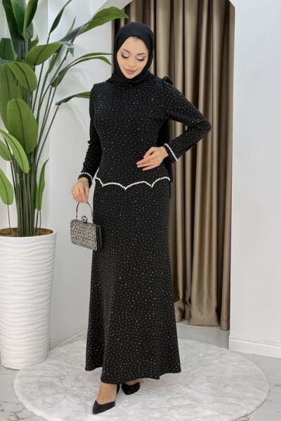 Derya abiye elbise  Siyah