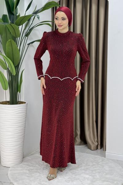 Derya abiye elbise  Kırmızı