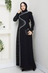 Dicle abiye elbise  Siyah
