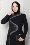 Dicle abiye elbise  Siyah
