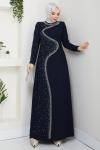 Dicle abiye elbise  Lacivert