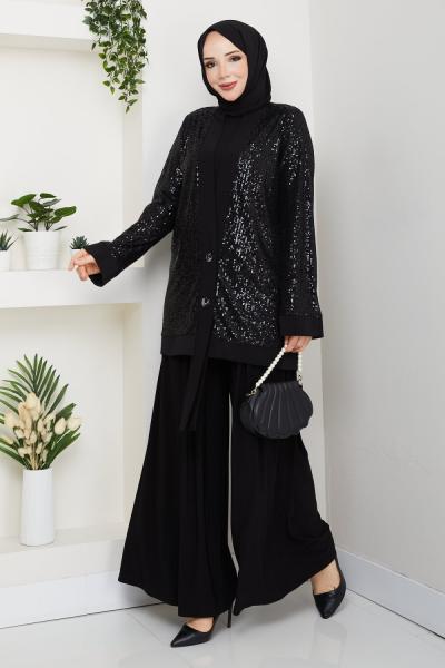 Dilara pantolonlu takım  Siyah