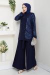 Dilara pantolonlu takım  Lacivert