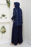 Dilara pantolonlu takım  Lacivert
