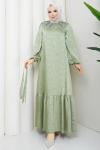 Ebrar tesettür elbise  Yeşil