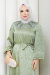 Ebrar tesettür elbise  Yeşil