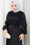 Ebrar tesettür elbise  Siyah