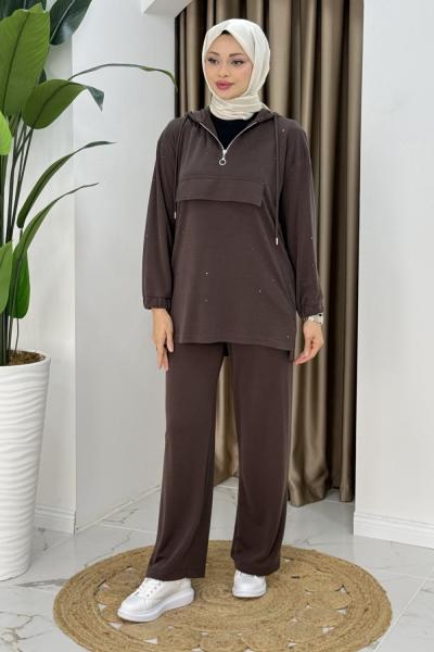 Elif ikili takım Kahverengi
