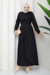 Esin tesettür elbise  Siyah