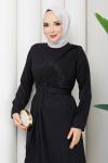 Esin tesettür elbise  Siyah
