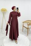 Esra abiye Bordo