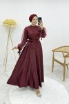 Esra abiye Bordo