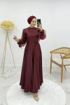 Esra abiye Bordo