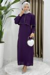 Filiz elbise  Mor