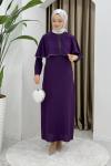 Filiz elbise  Mor