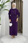 Filiz elbise  Mor