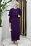 Filiz elbise  Mor