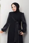 Firüze abiye Siyah