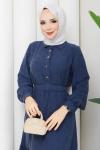 Fisun tesettür elbise  Lacivert