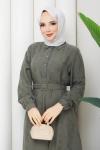 Fisun tesettür elbise  Yeşil