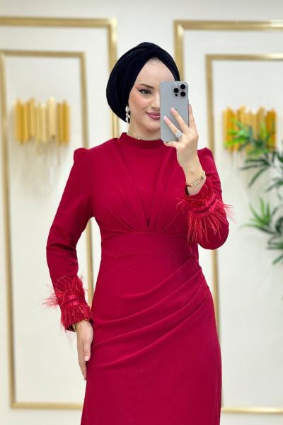 favori elbise abiye Kırmızı