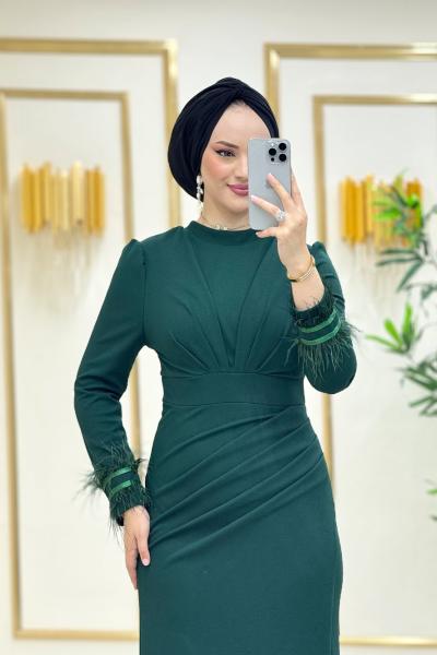 favori elbise abiye Zümrüt