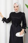 Gökçe tesettür elbise  Siyah